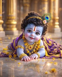 cute baby krishna images hd