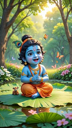 cute baby krishna images hd