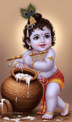 cute baby krishna images hd