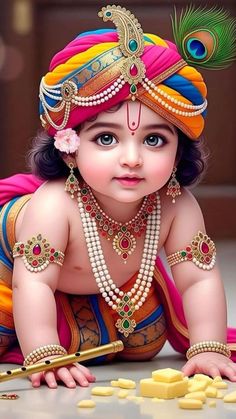 cute baby krishna images hd