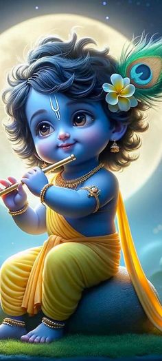 cute baby krishna images hd