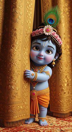 cute baby krishna images hd