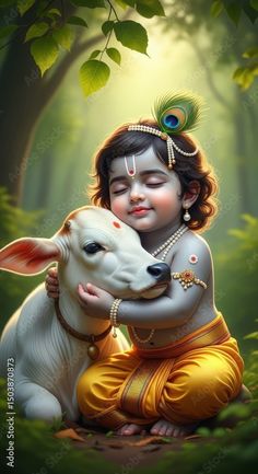 cute baby krishna images hd