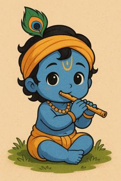 cute baby krishna images hd