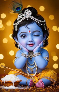 cute baby krishna images hd