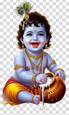 cute baby krishna images hd