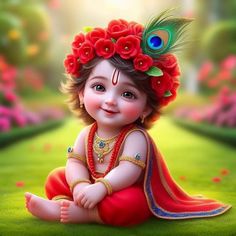 cute baby krishna images hd