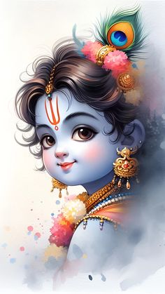 cute baby krishna images hd