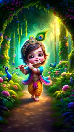 cute baby krishna images hd