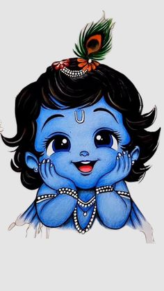 cute baby krishna images hd