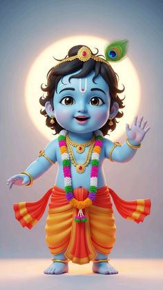 cute baby krishna images hd