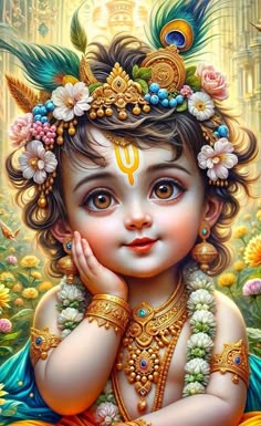 cute baby krishna images hd