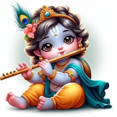 cute baby krishna images hd