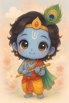 cute baby krishna images hd