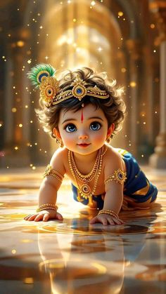 cute baby krishna images hd