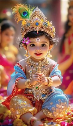 cute baby krishna images hd
