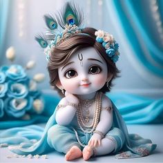 cute baby krishna images hd