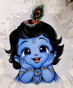 cute baby krishna images hd