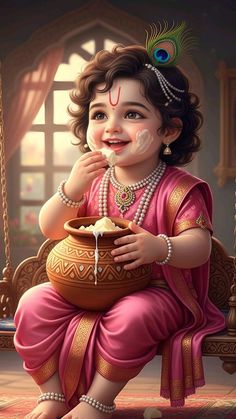 cute baby krishna images hd