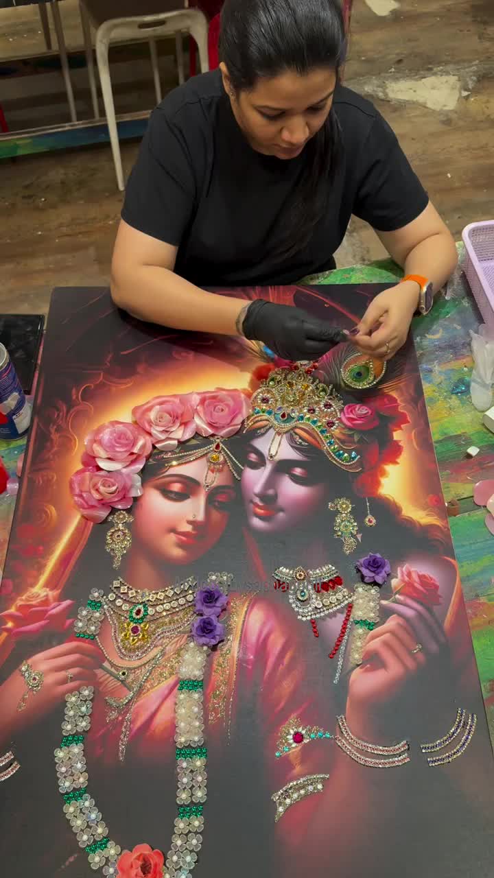 painting hd wallpaper romantic radha krishna images