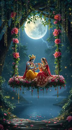 painting hd wallpaper romantic radha krishna images