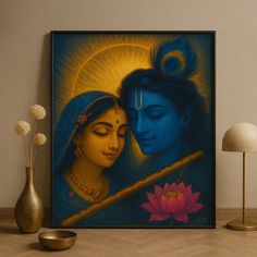 painting hd wallpaper romantic radha krishna images