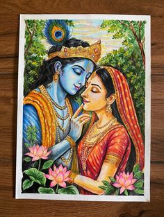 painting hd wallpaper romantic radha krishna images