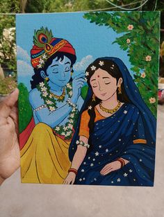 painting hd wallpaper romantic radha krishna images