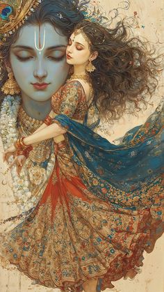 painting hd wallpaper romantic radha krishna images