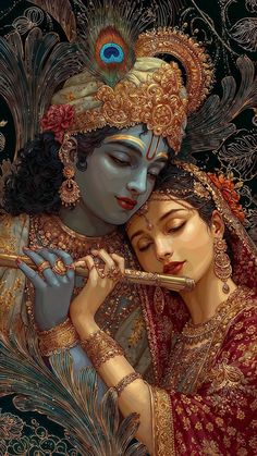 painting hd wallpaper romantic radha krishna images