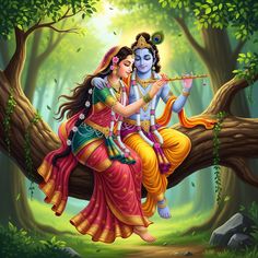 painting hd wallpaper romantic radha krishna images