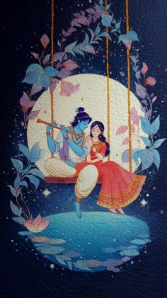 painting hd wallpaper romantic radha krishna images