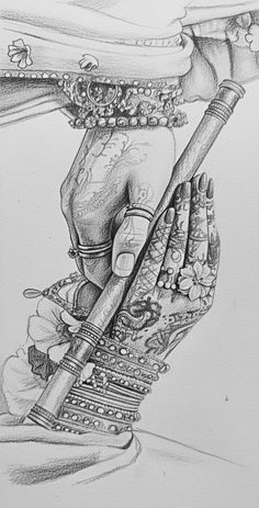 pencil radha krishna drawing