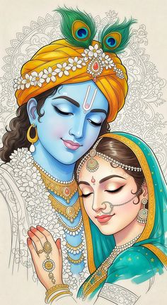 pencil radha krishna drawing