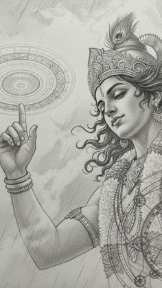 pencil radha krishna drawing