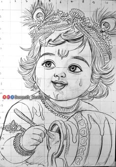 pencil radha krishna drawing