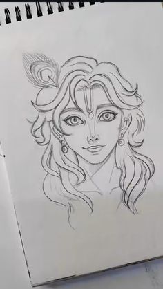 pencil radha krishna drawing