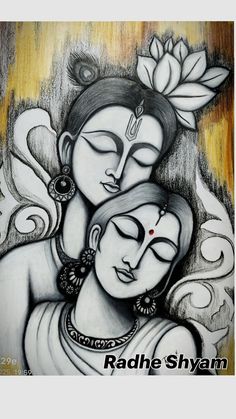 pencil radha krishna drawing