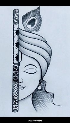 pencil radha krishna drawing