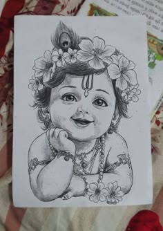 pencil radha krishna drawing
