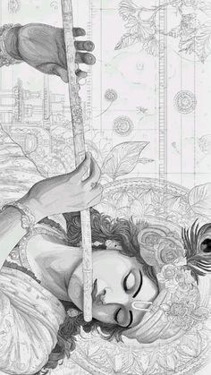 pencil radha krishna drawing