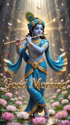 radha krishna good morning images