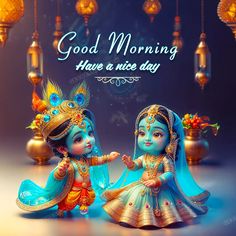 radha krishna good morning images