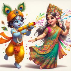radha krishna holi images hd 3d
