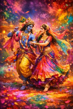 radha krishna holi images hd 3d