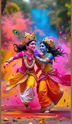 radha krishna holi images hd 3d