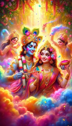 radha krishna holi images hd 3d