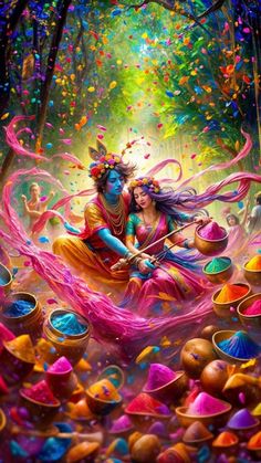 radha krishna holi images hd 3d