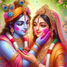 radha krishna holi images hd 3d