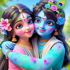 radha krishna holi images hd 3d